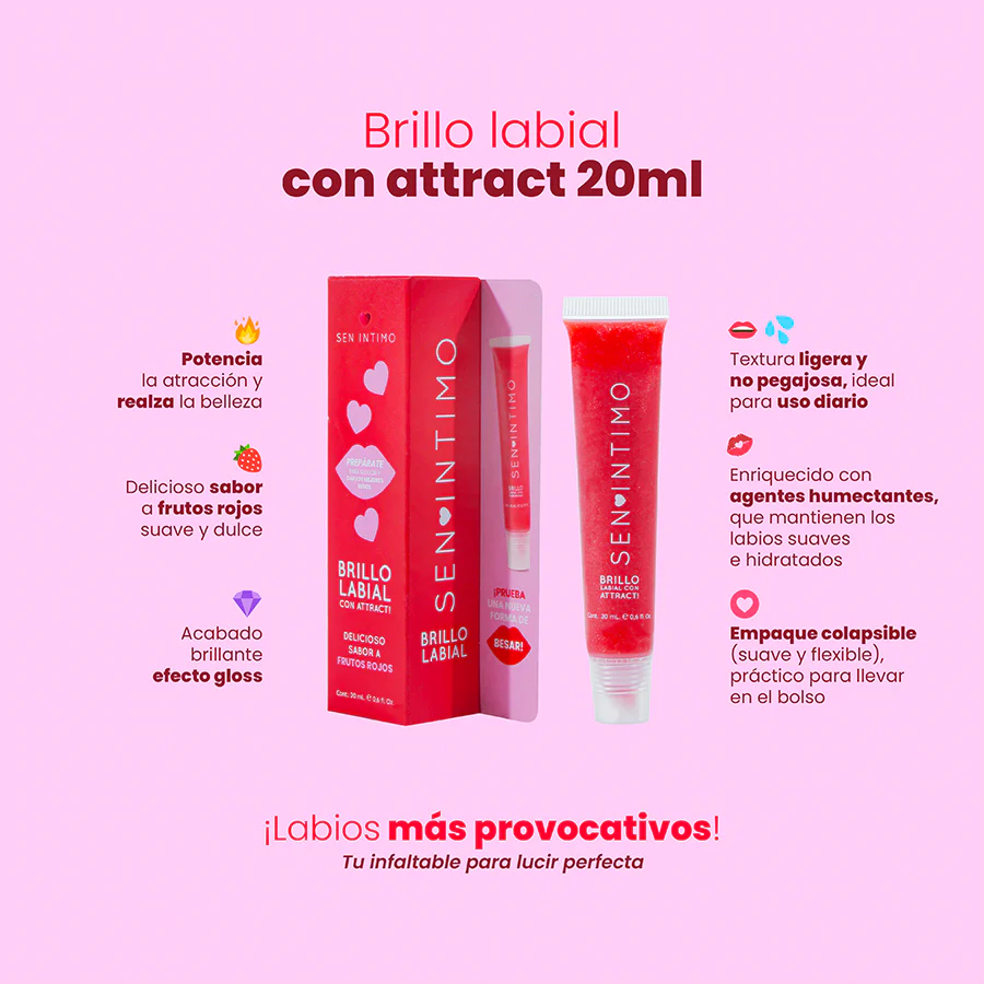 Brillo Labial X 20 Ml Frutos Rojos Sen Intimo