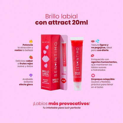 Brillo Labial X 20 Ml Frutos Rojos Sen Intimo