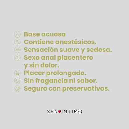 Lubricante Íntimo Anal Desensibilizante x 10 ml by Sen Íntimo