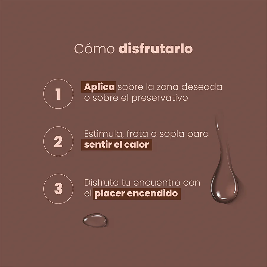 Lubricante Íntimo Chocolate Sensación Caliente x 30 ml