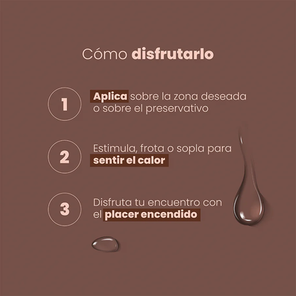 Lubricante Íntimo Chocolate Sensación Caliente x 30 ml