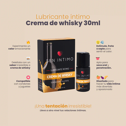 Lubricante Íntimo Crema de Whisky Sensación Caliente x 30 ml