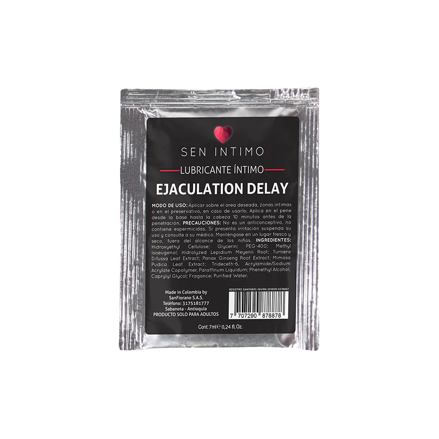 Retardante Íntimo Ejaculation Delay Sachet x 7 ml