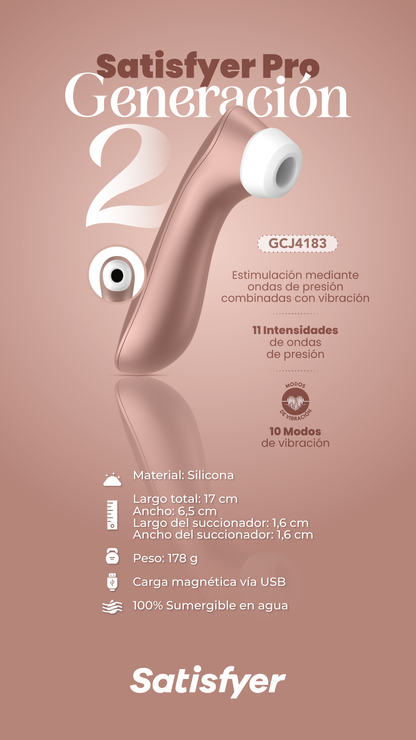 Estimulador Clitorial Satisfyer Pro Generación 2