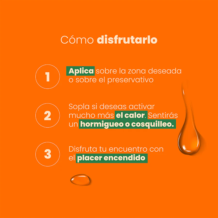 Lubricante íntimo Mango Sensación Caliente Electrizante X 30 ml