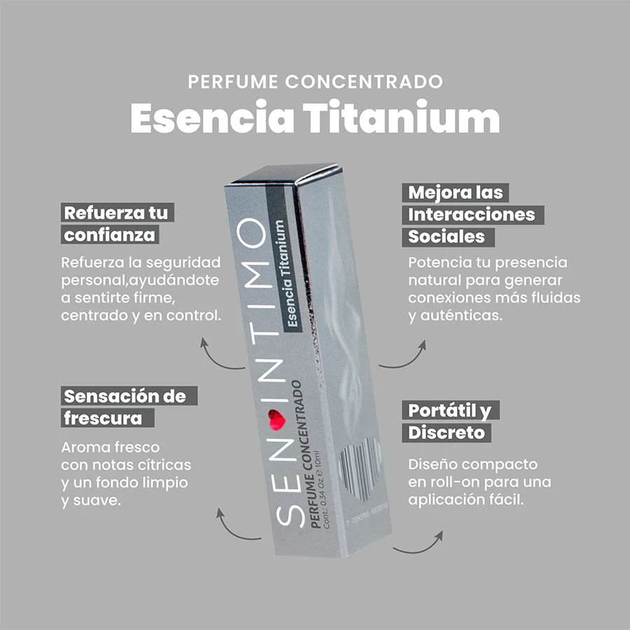 Perfume con Feromonas Titanium x 10 Ml Sen Intimo