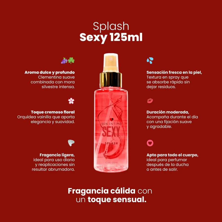 Splash Sexy X 125 Ml Sen Intimo