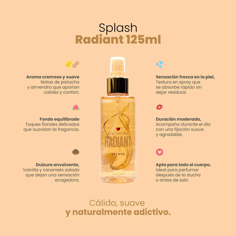 Splash Radiant X 125 Ml Sen Intimo