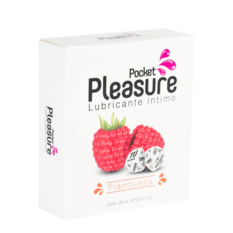 Lubricante íntimo Frambuesa + Dados Eróticos x 20 ml