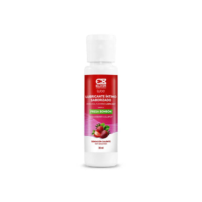 Lubricante Saborizado Sensación Caliente x 30ml Elixir Fresa Bombon